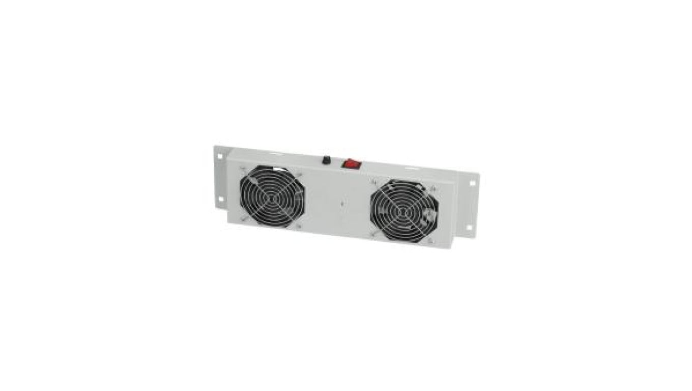 MIRSAN Wentylator z termostatem analogowym ( 2x wentylator ) czarny ( seria GTN/GTV/GTS )