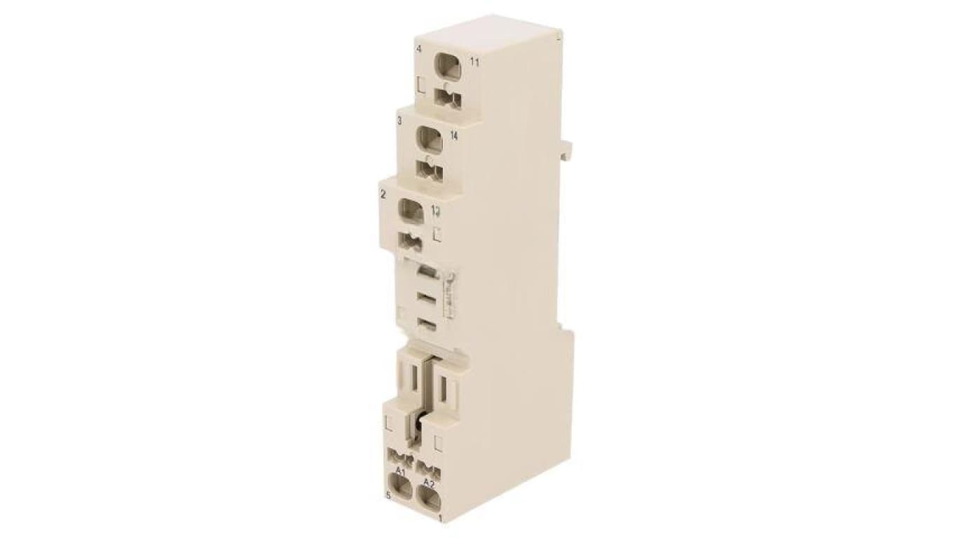 Podstawka 10A 250VAC na szynę DIN zaciski bezśrubowe P2RF-05-S