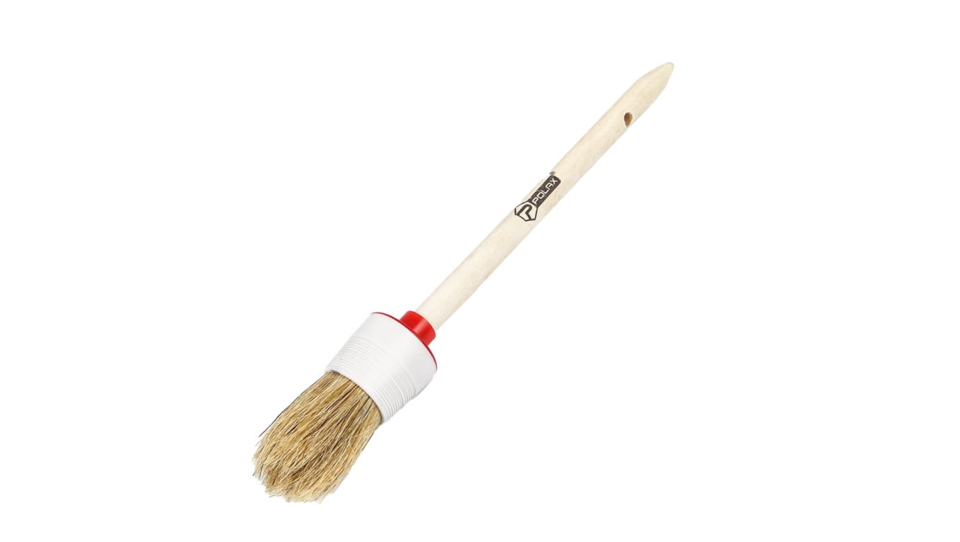 Pędzel okrągły Polax z drewnianą rączką №6/30 mm (08-003)