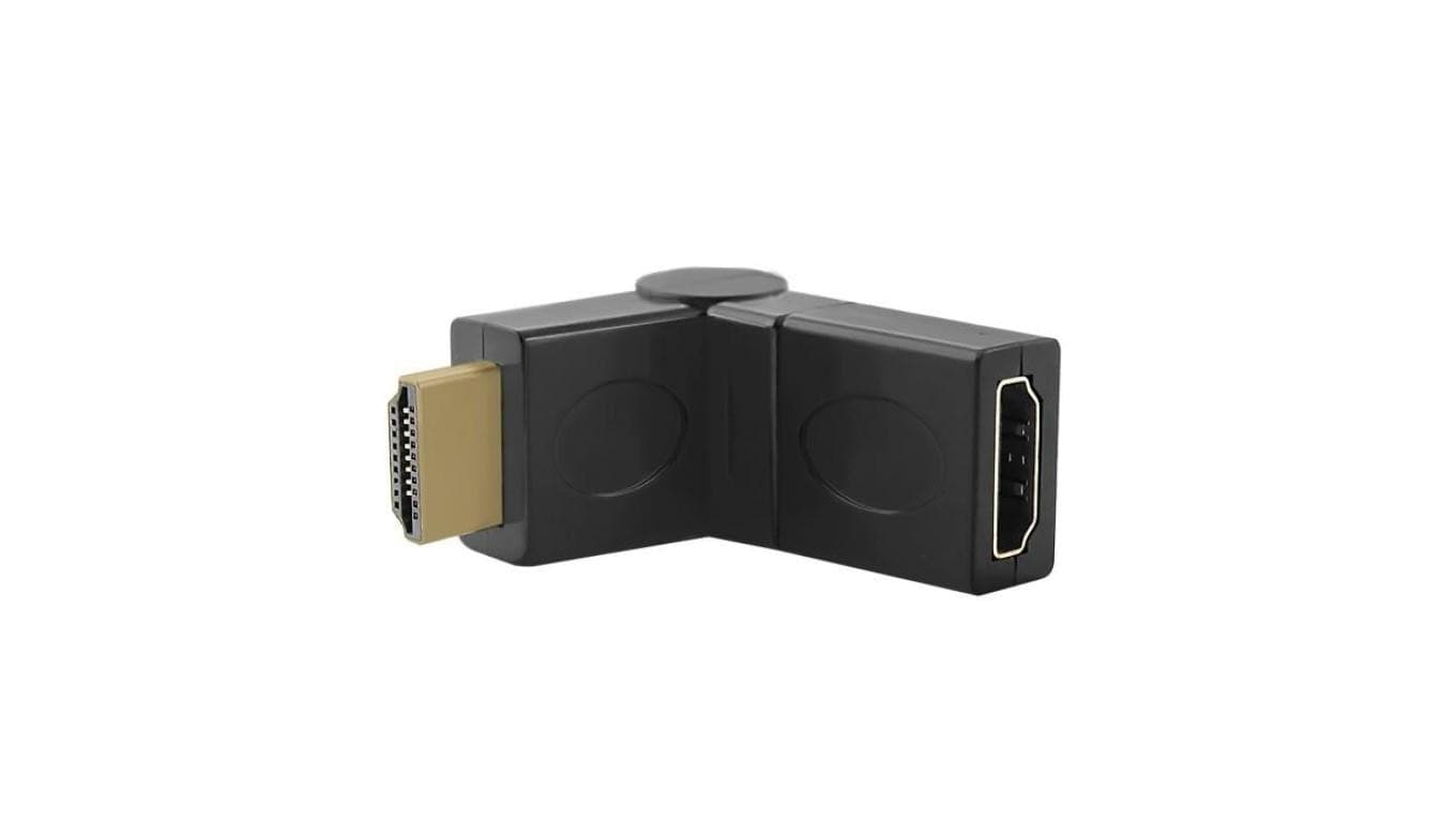 Qoltec Adapter HDMI A męski HDMI A żeński kątowy obrotowy