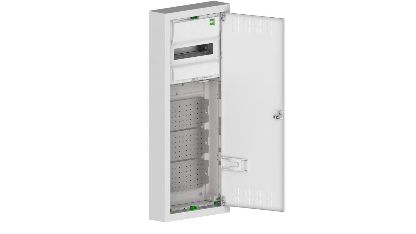 Rozdzielnica modułowa MSF TWIN RN 1x12 (N+PE) + 3X12 natynkowa multimedialna IP30 2015-10