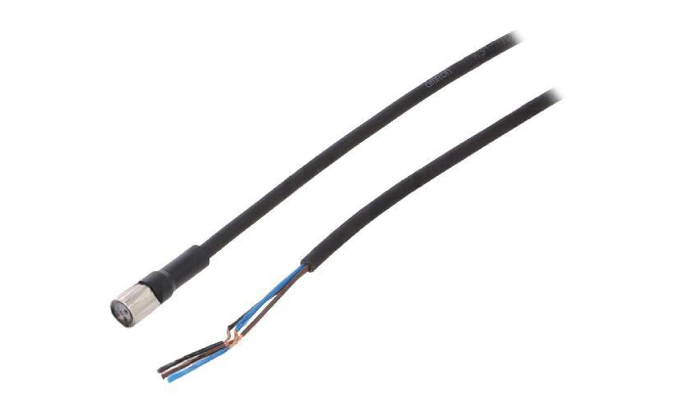 Kabel: do czujników/automatyki M8 proste Dł: 2m XS3F-M8PUR3S2M
