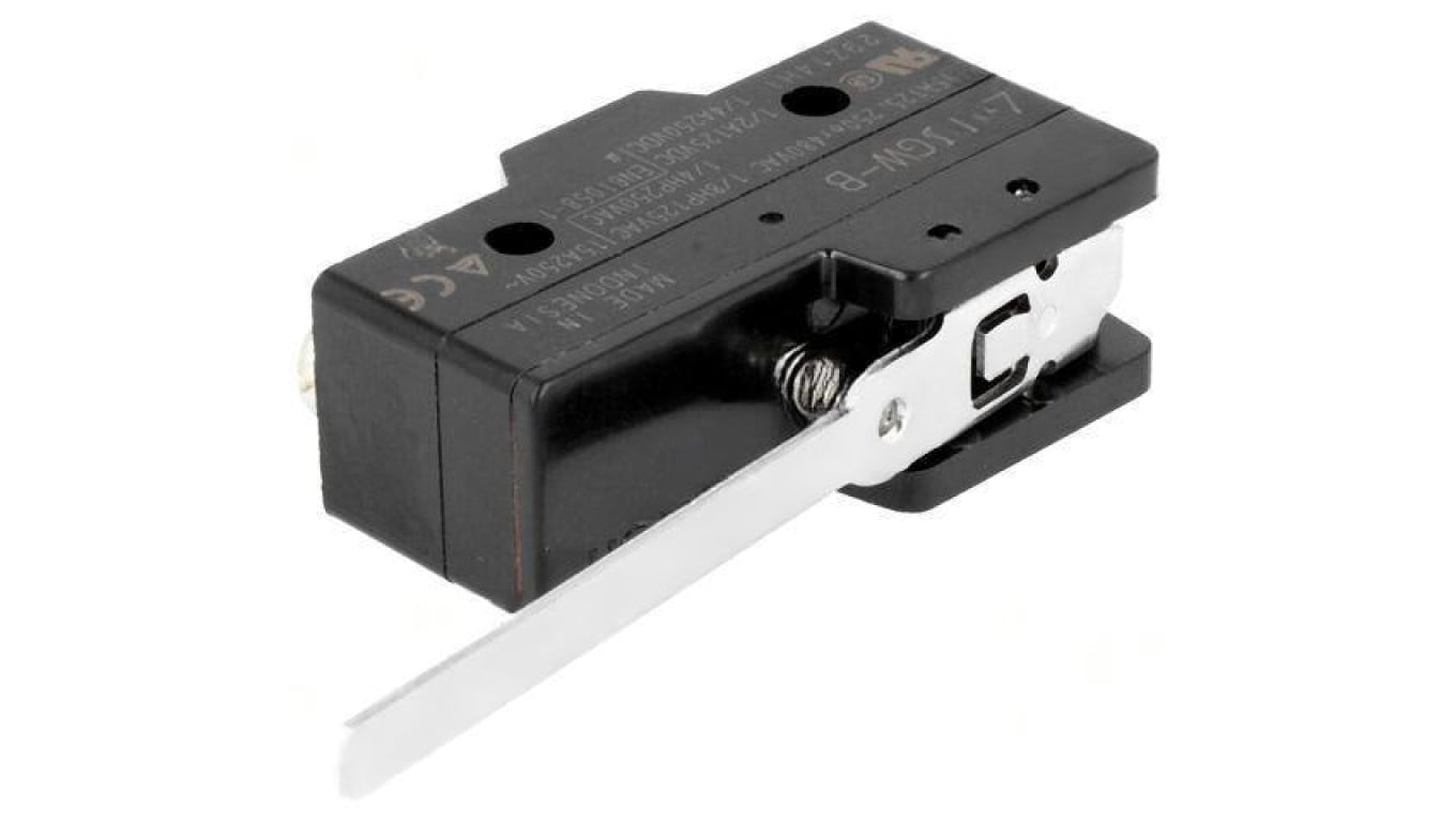 Mikroprzełącznik SNAP ACTION 15A/250VAC 6A/30VDC z dźwignią Z-15GW-B
