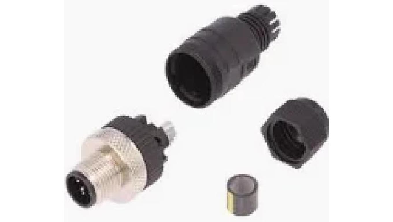 7/8 złącze zasilające do samokonfekcjonowania: męskie, proste, 5-PIN(4+PE), 230 VAC/DC, 9 A 11593