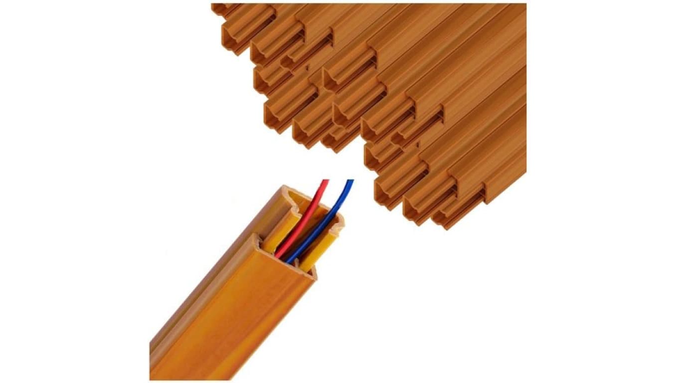 25x Kanał Kablowy Elektroinstalacyjny MKE 18/20 Drewno Jasne - 2 m 25 szt.