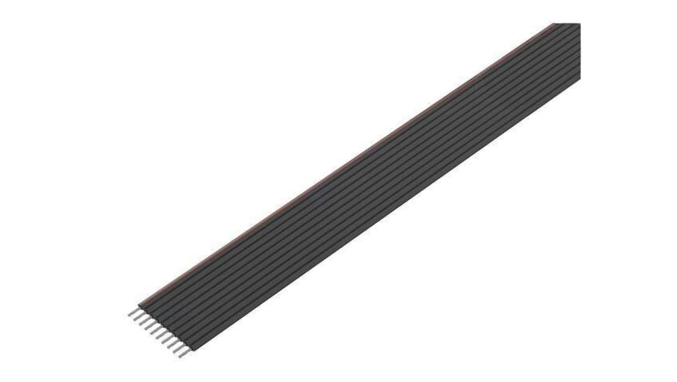 Przewód o dł 30,5m wstążkowy 1,27mm linka Cu nieekranowany PVC czarny 3319/10 (100FT)