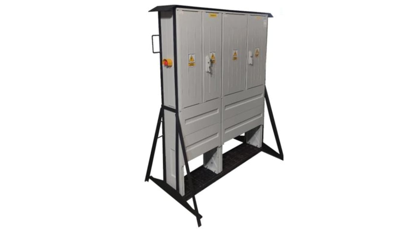 630A, 8x160A, 2x400A, wyłącznik główny, Złącze kablowe na stojaku EZK630A1, Partnersite 17356