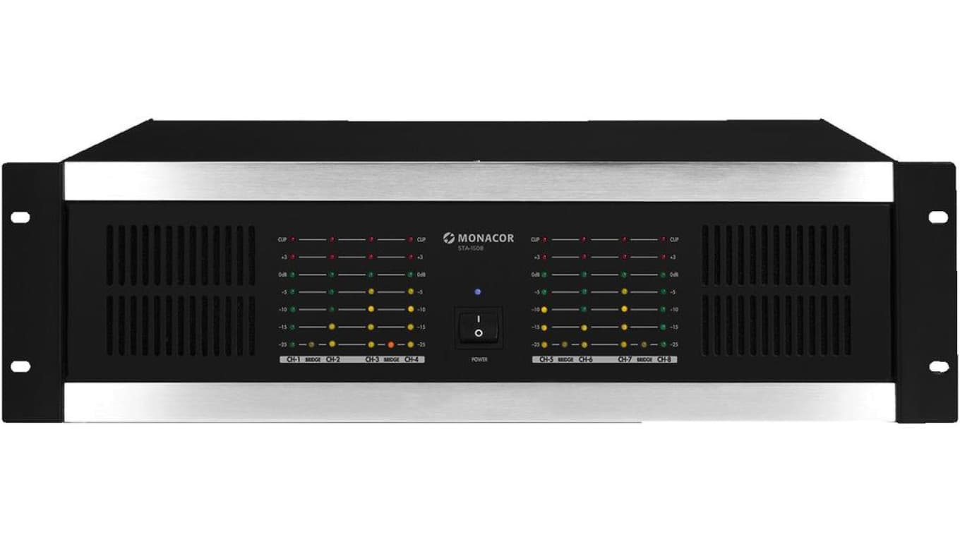 8-kanałowy wzmacniacz z wbudowanym limiterem 1280WRMS STA-1508
