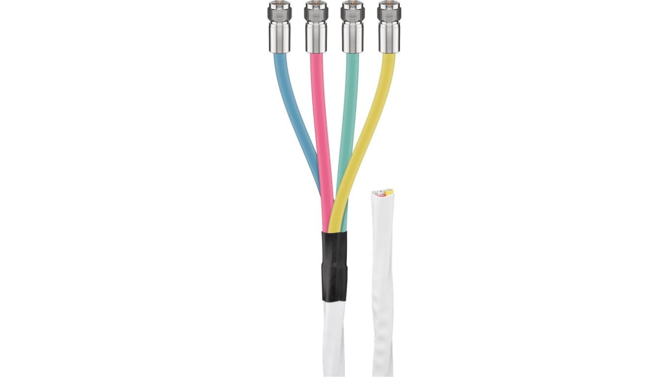 80 dB zestaw kabel koncentryczny antenowy quattro, ekranowanie 2x, CCS, 10 m - Długość kabla 10 m