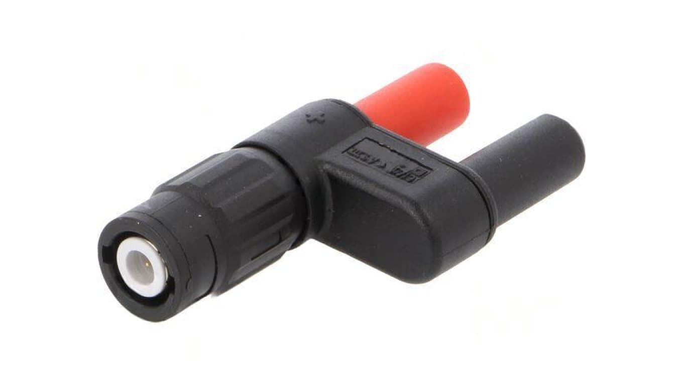 Adapter czarny banan 4mm gniazdo x2,BNC gniazdo 67.9536-21
