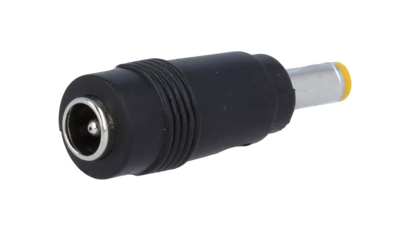 Adapter wtyk prosty In 5,5/2,1 Out 4,8/1,7 6A RED 2,1X5,5-1,7X4,8