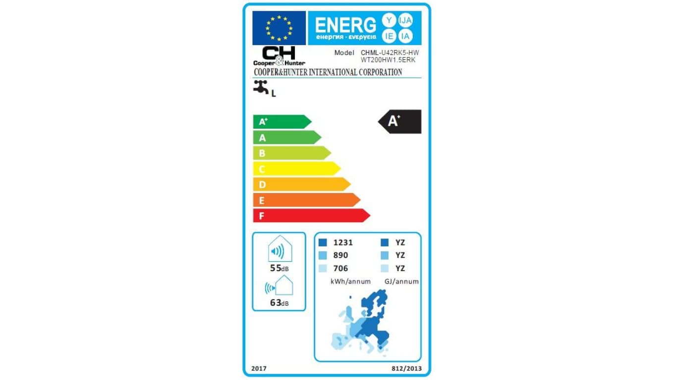 Agregaty Multi Split (Water Heating) CHML-U42RK5-HW, 12,1 kW, 5 lat gwarancji, Grzanie, Chłodzenie, Podgrzewanie CWU