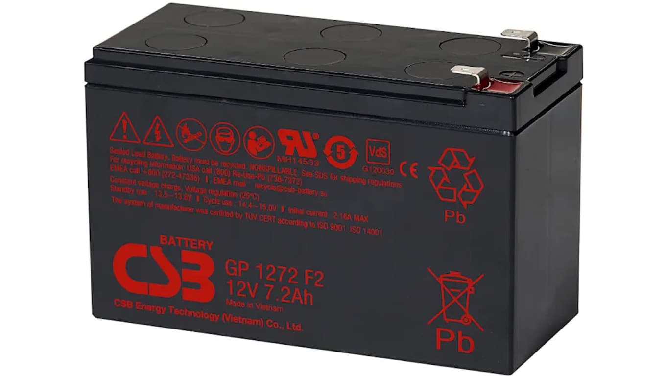 Akumulator GP1272 F2 CSB 12V 7.2Ah