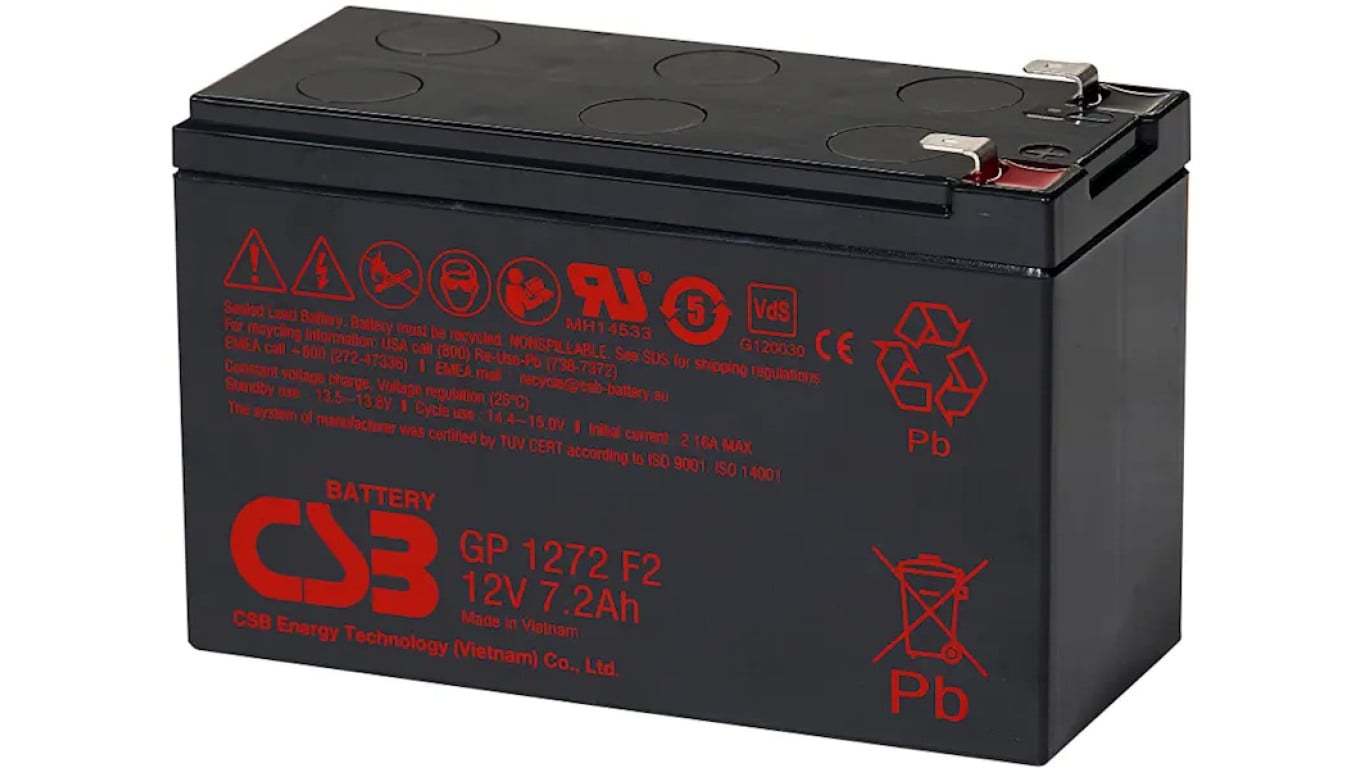 Akumulator GP1272 F2 CSB 12V 7.2Ah