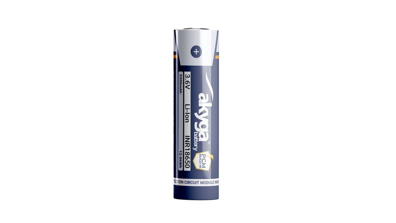 Akumulator litowo-jonowy Akyga AKY2462 INR18650-33.5M-PCM Li-Ion 3.6V / 3350mAh z zabezpieczeniem