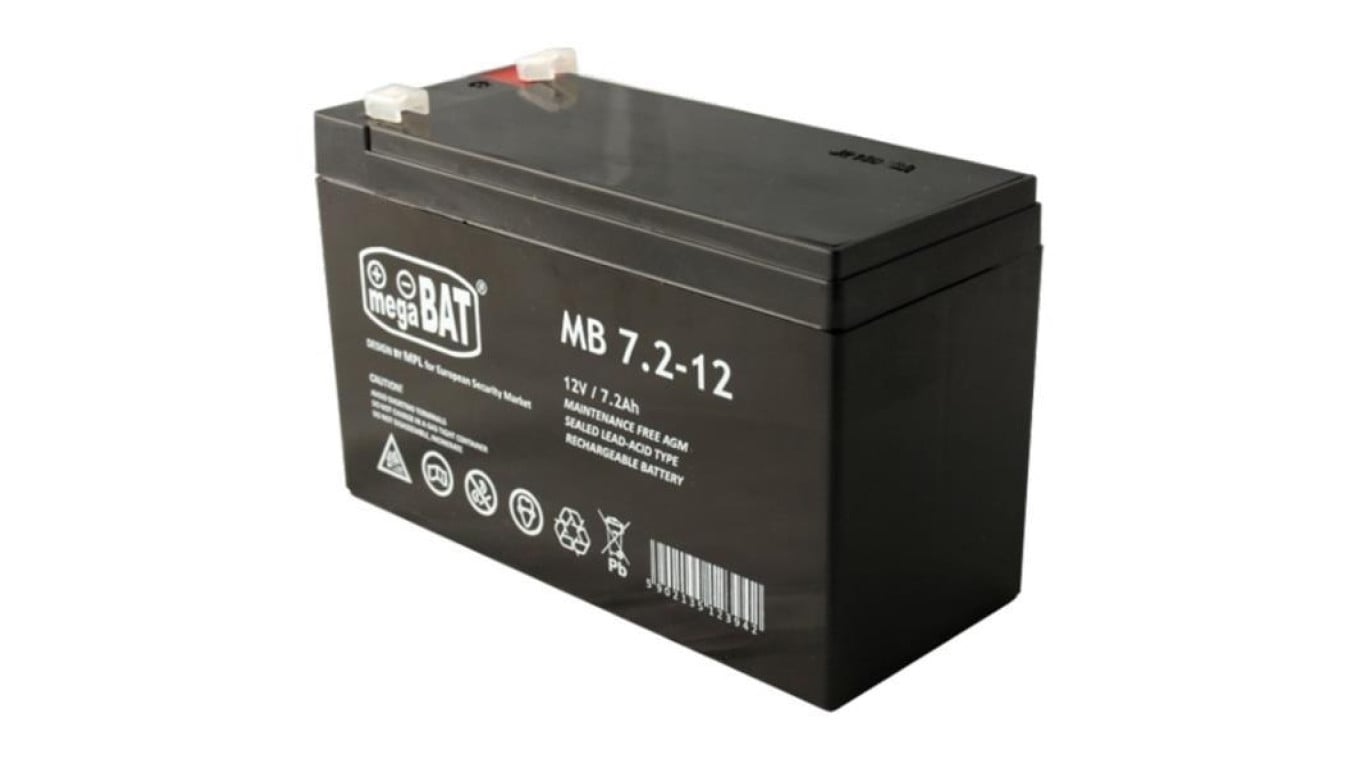 Akumulator VRLA AGM 12V 7,2Ah MB 7,2-12 T1