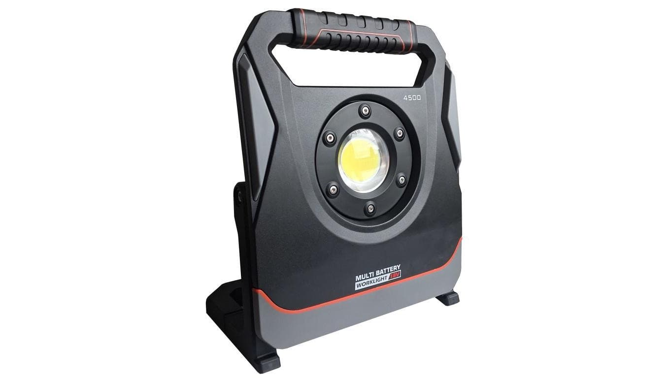 Akumulatorowy naświetlacz budowlany 18V LED Multi Battery LSB50R 4500Lm IP54 5 adapterów PARTNERSITE 16133