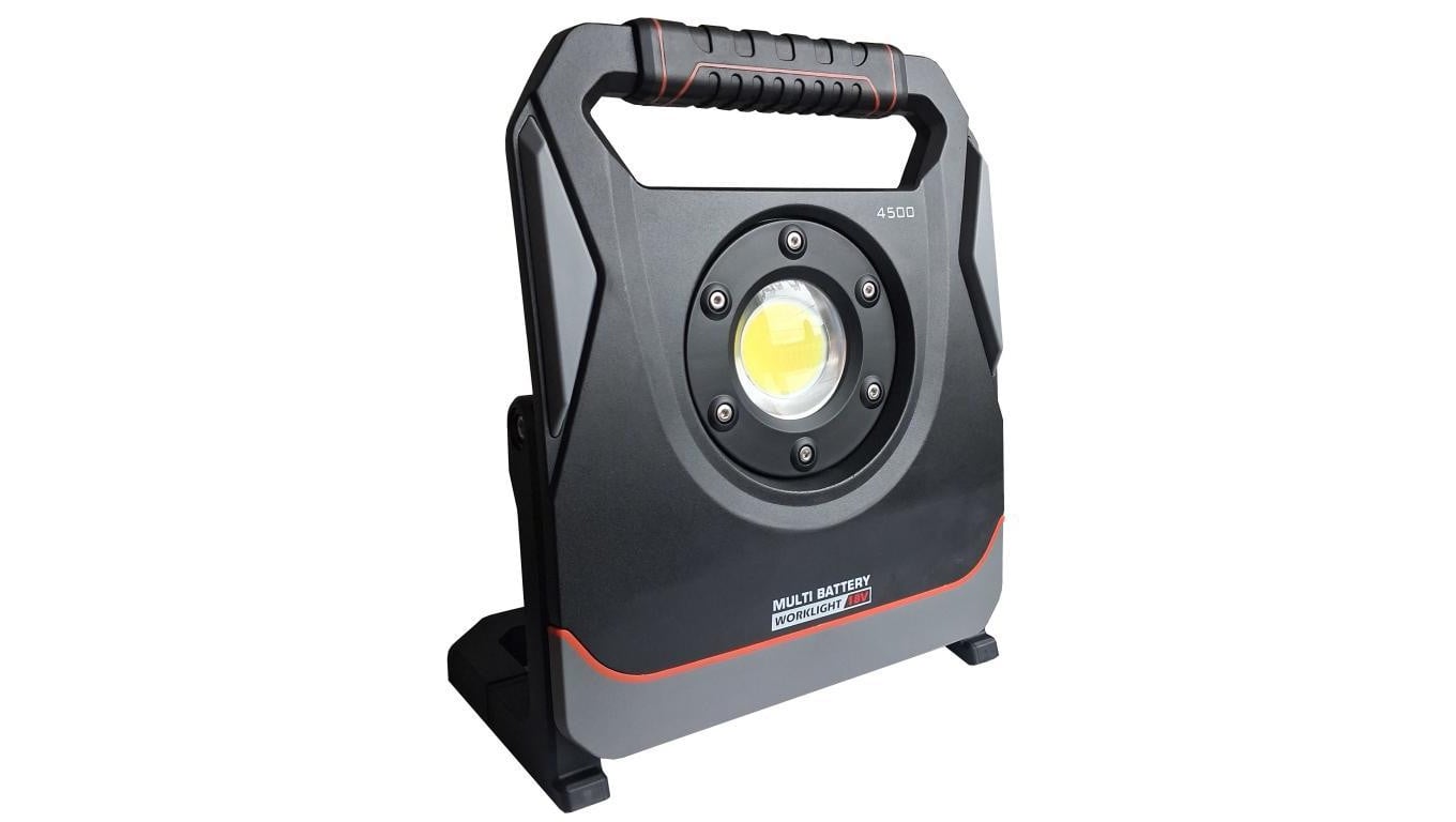 Akumulatorowy naświetlacz budowlany 18V LED Multi Battery LSB50R 4500Lm IP54 5 adapterów PARTNERSITE 16133