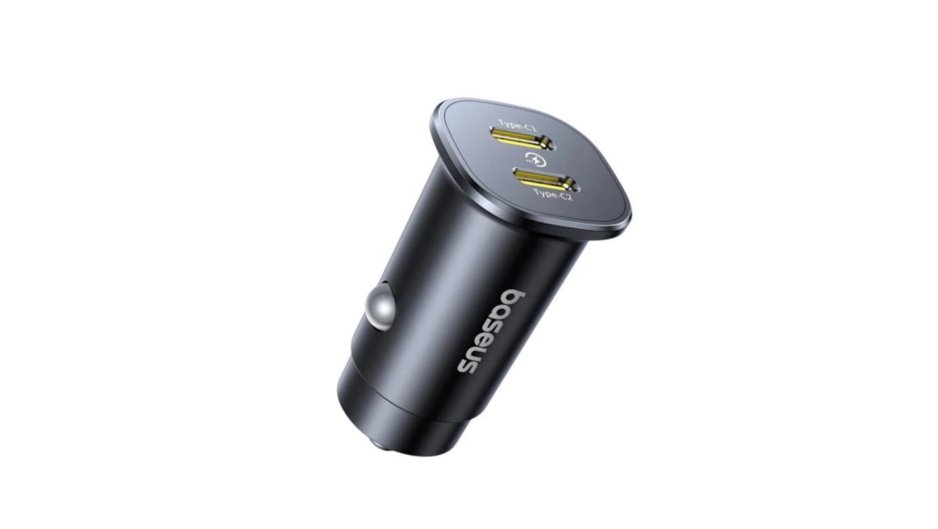 Baseus C00072300123-01 30W szybka ładowarka samochodowa 2x USB-C
