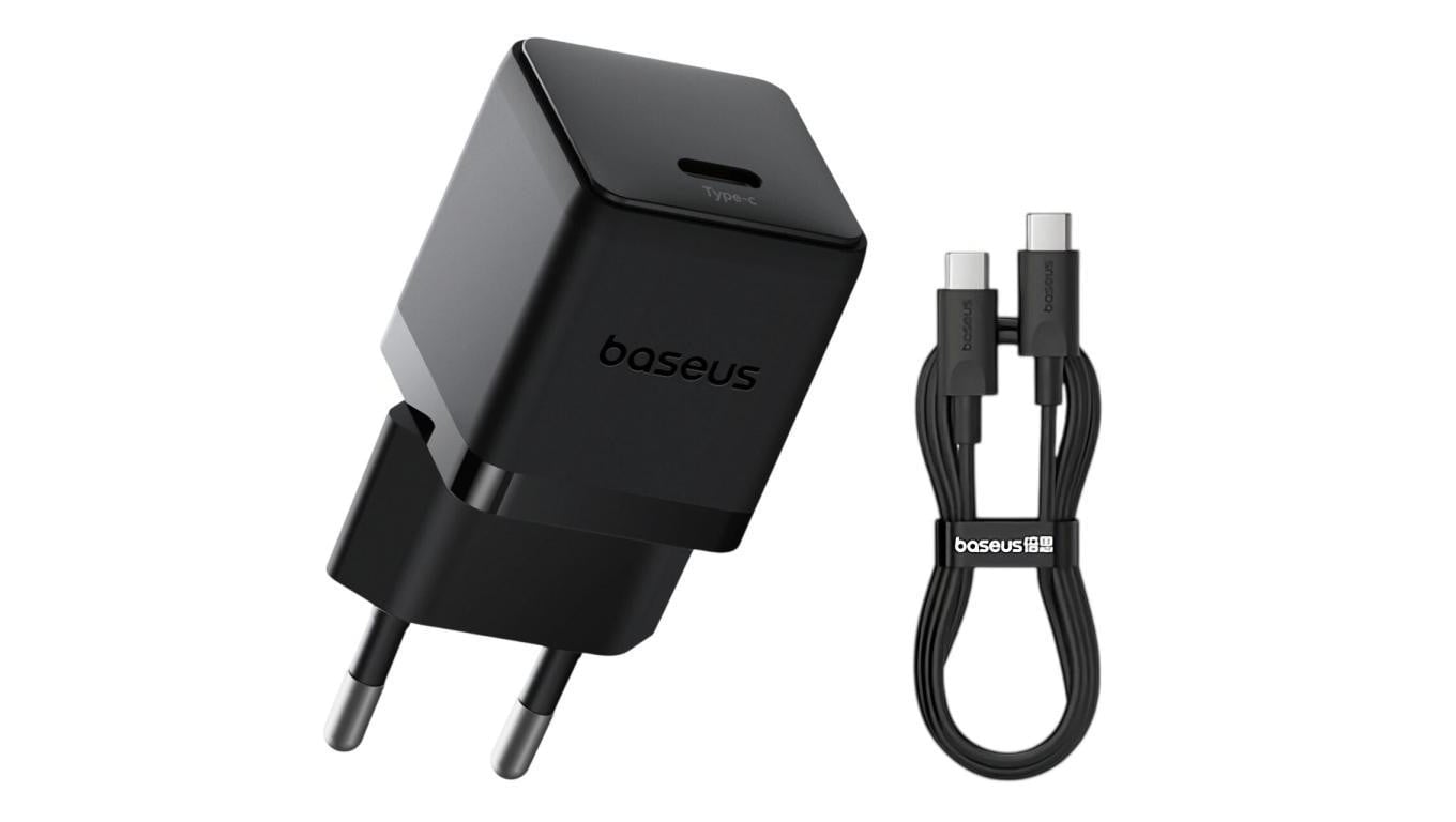 Baseus Palm P10111602113-00 20W szybka ładowarka sieciowa z gniazdem USB-C PD 3.0 + kabel 1m