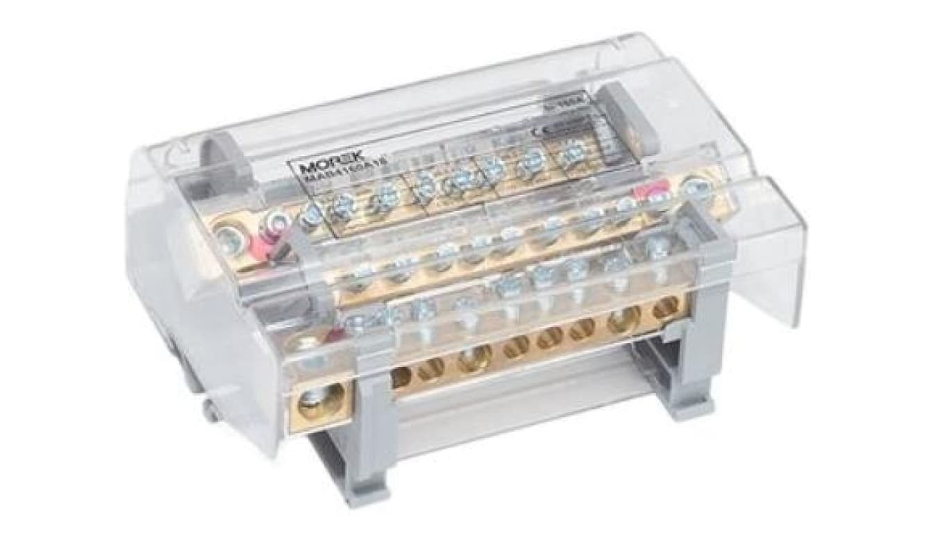 Blok dystrybucyjno-rozdzielczy Moblock 4P 160A-9 1x50 + 2x35 + 6x16mm² MAB4162A18