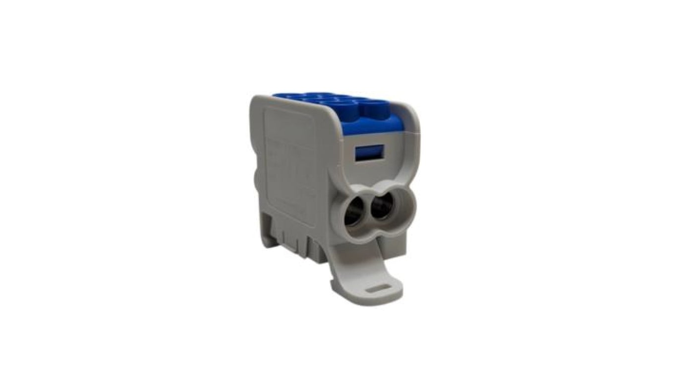 Blok dystrybucyjny - rozdzielczy HLAK25 1P niebieski 2xAl/Cu 25mm²+16mm² 1000VAC/1500VDC MAG1251B00