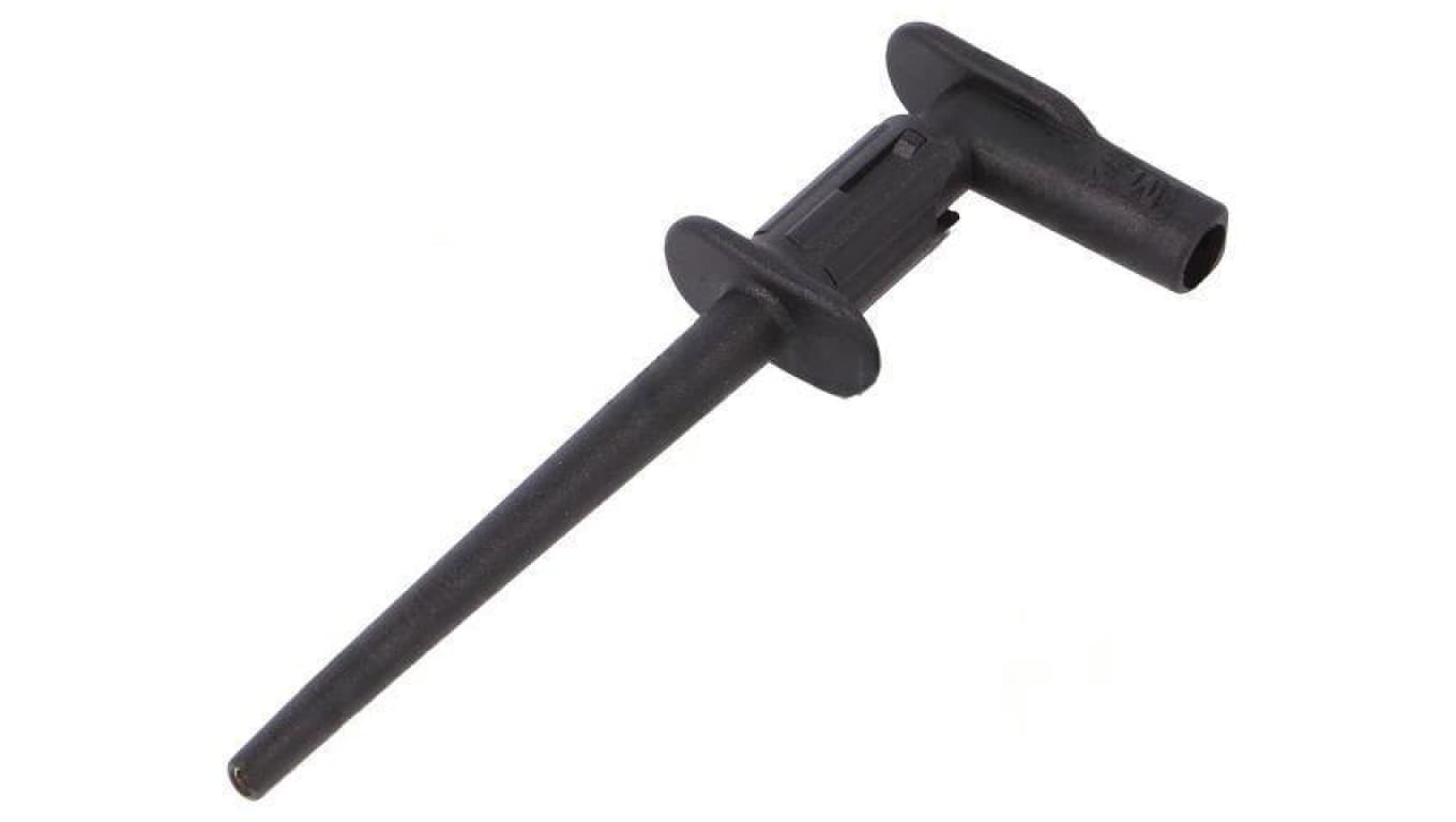 Chwytak pomiarowy cęgowy 1A czarny 300V 2mm Dł.całk: 75mm 65.9187-21