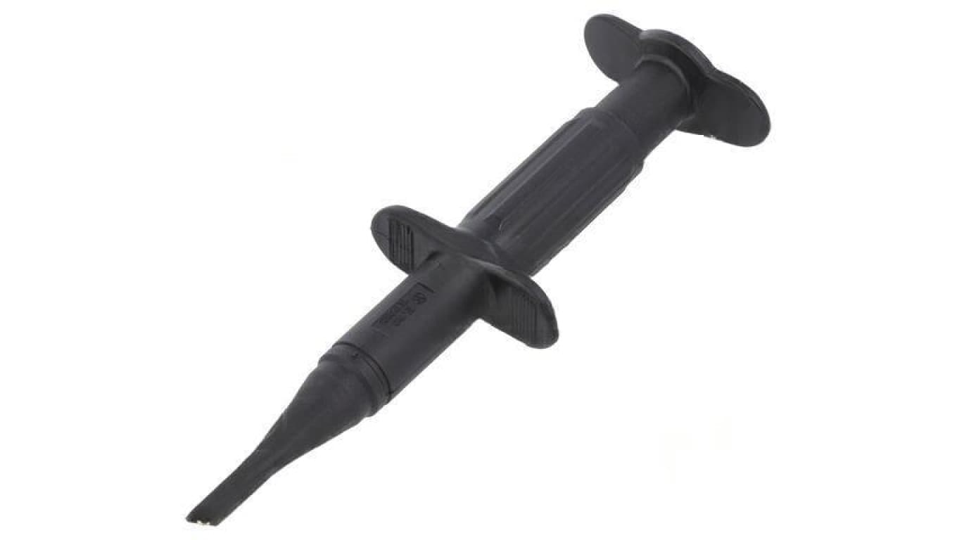Chwytak pomiarowy haczykowy 3A czarny 1kV 4mm Dł.całk: 122mm 66.9116-21
