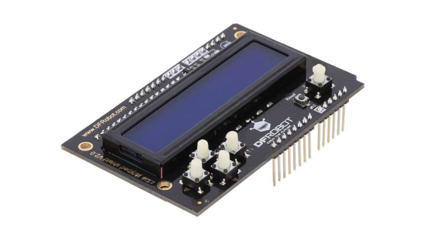 DF-DFR0374 Wyświetlacz: LCD 16x2 RGB LED Interfejs: I2C