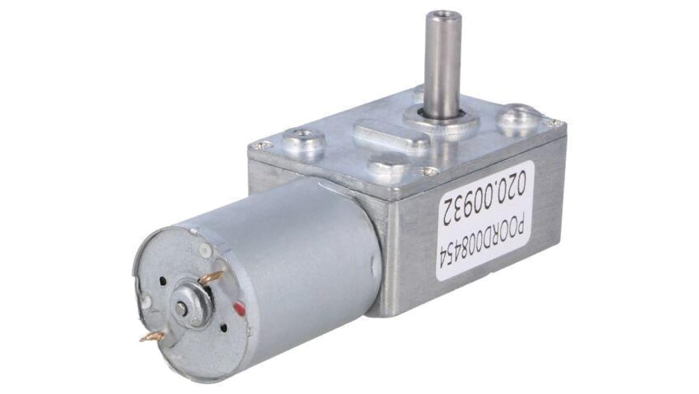 Silnik: DC z przekładnią ślimakową 3÷9VDC 1A Oś: nacięcie D FIT0489-C