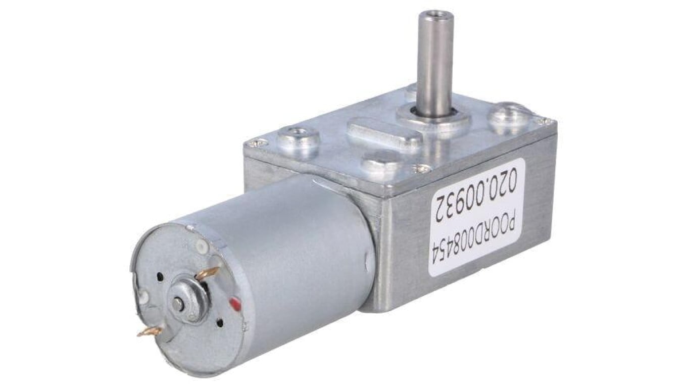 Silnik: DC z przekładnią ślimakową 3÷9VDC 1A Oś: nacięcie D FIT0489-C