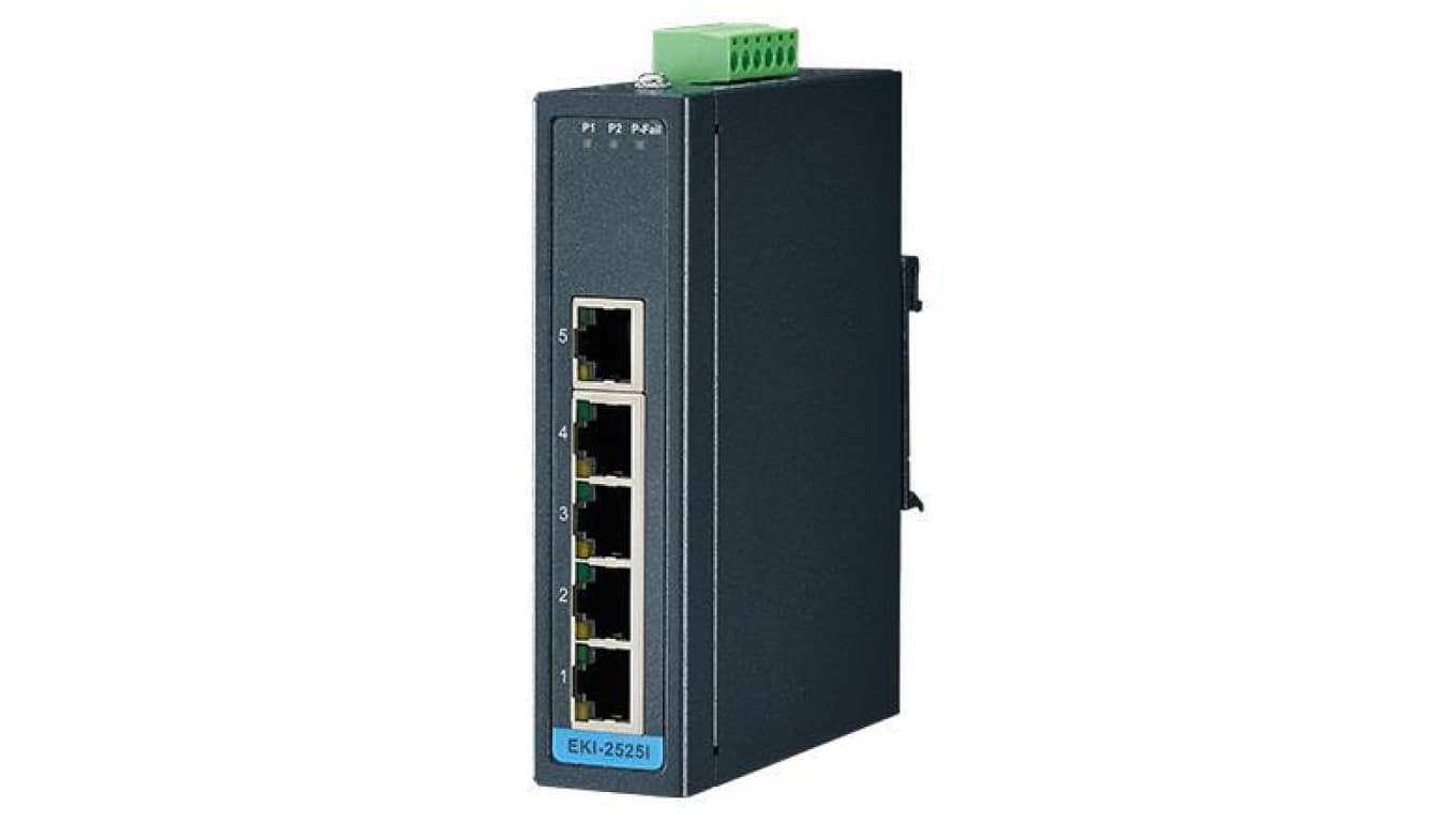 5-port niezarządzalny Switch Fast Ethernet o szerokim zakresie temperatur EKI-2525I-BE