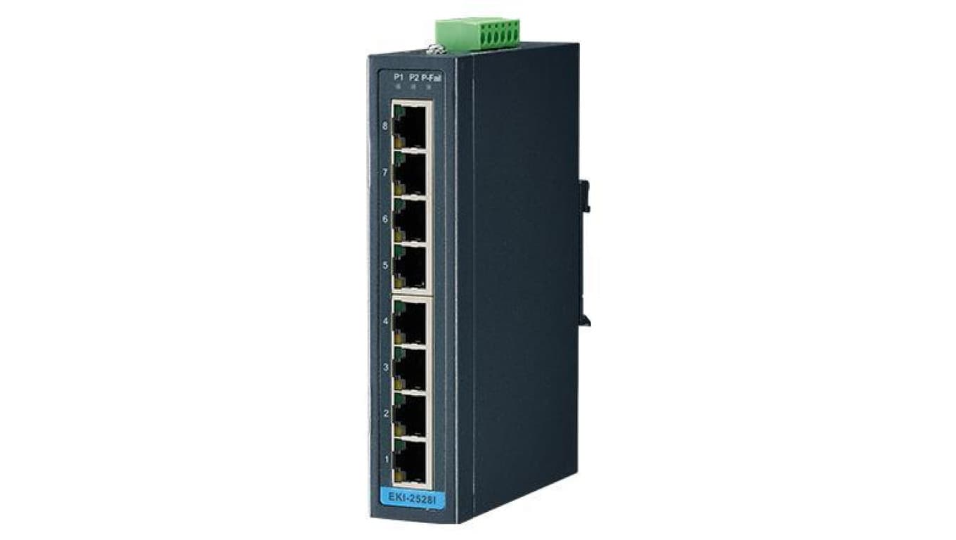 8-port niezarządzalny Switch Fast Ethernet o szerokim zakresie temperatur EKI-2528I-BE