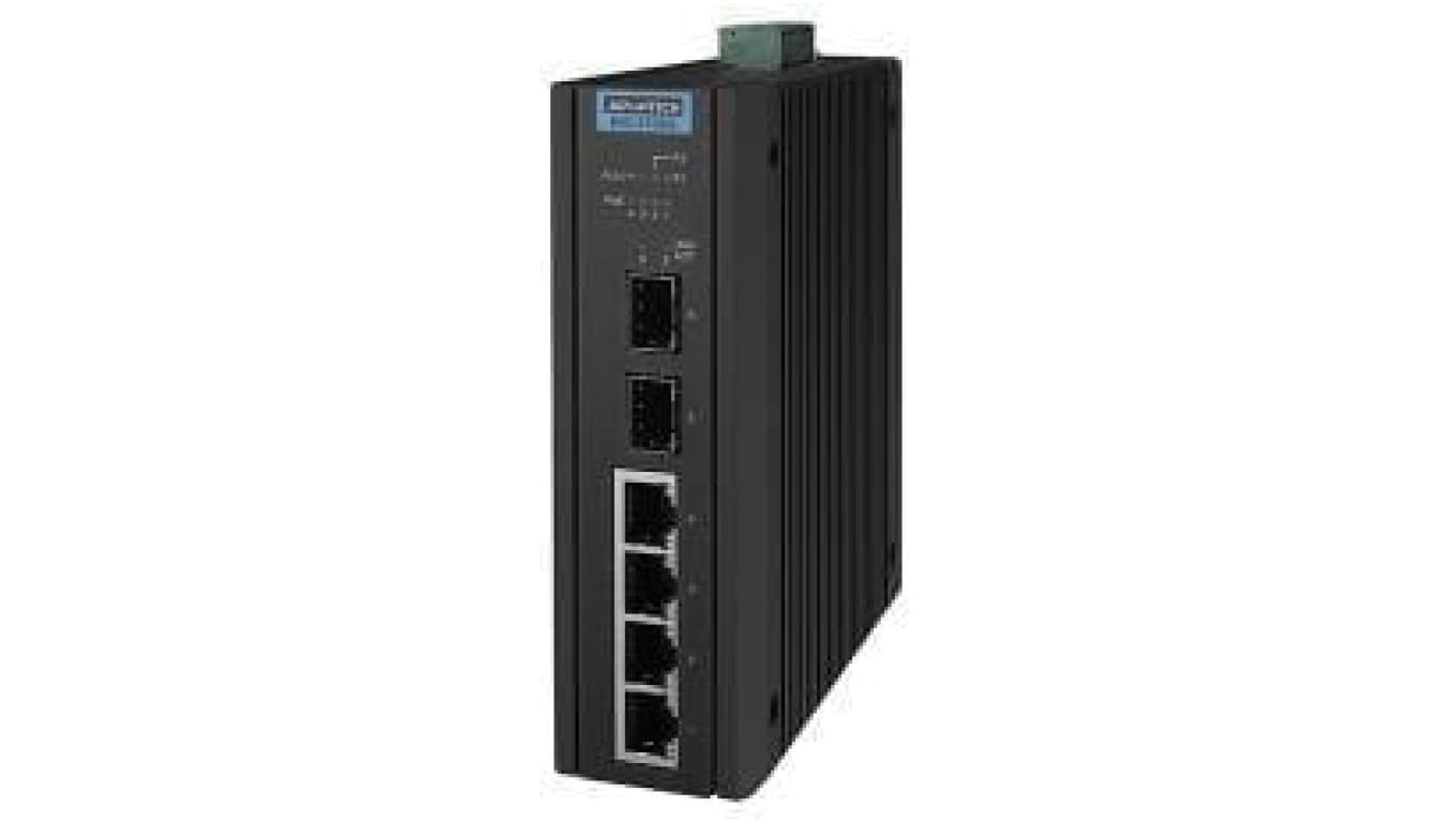 4GE PoE+2G SFP Przemysłowy niezarządzalny Switch EKI-2706G-2FPI-A