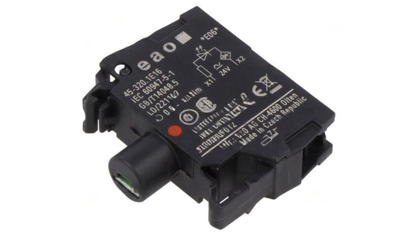 Element podświetlający 22mm 45 do płyty czołowej 24VAC 24VDC 45-320.1E16