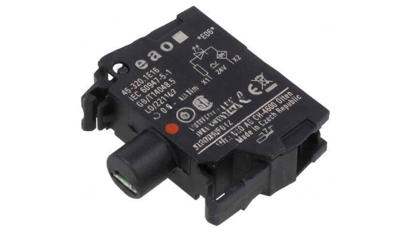 Element podświetlający 22mm 45 do płyty czołowej 24VAC 24VDC 45-320.1E16