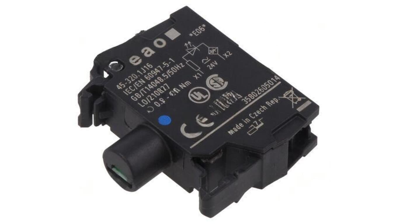 Element podświetlający 22mm 45 do płyty czołowej 24VAC 24VDC 45-320.1J16