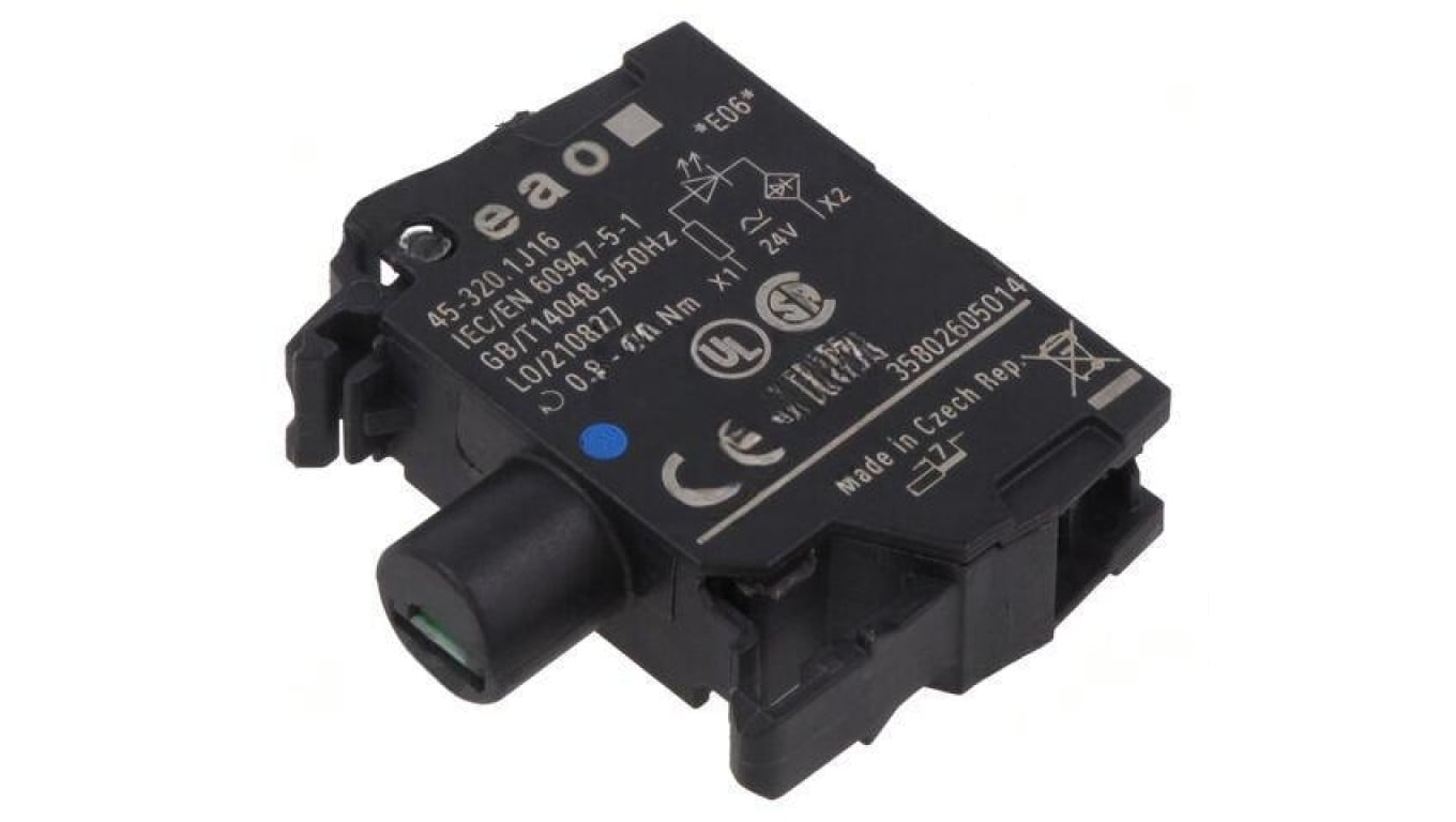 Element podświetlający 22mm 45 do płyty czołowej 24VAC 24VDC 45-320.1J16