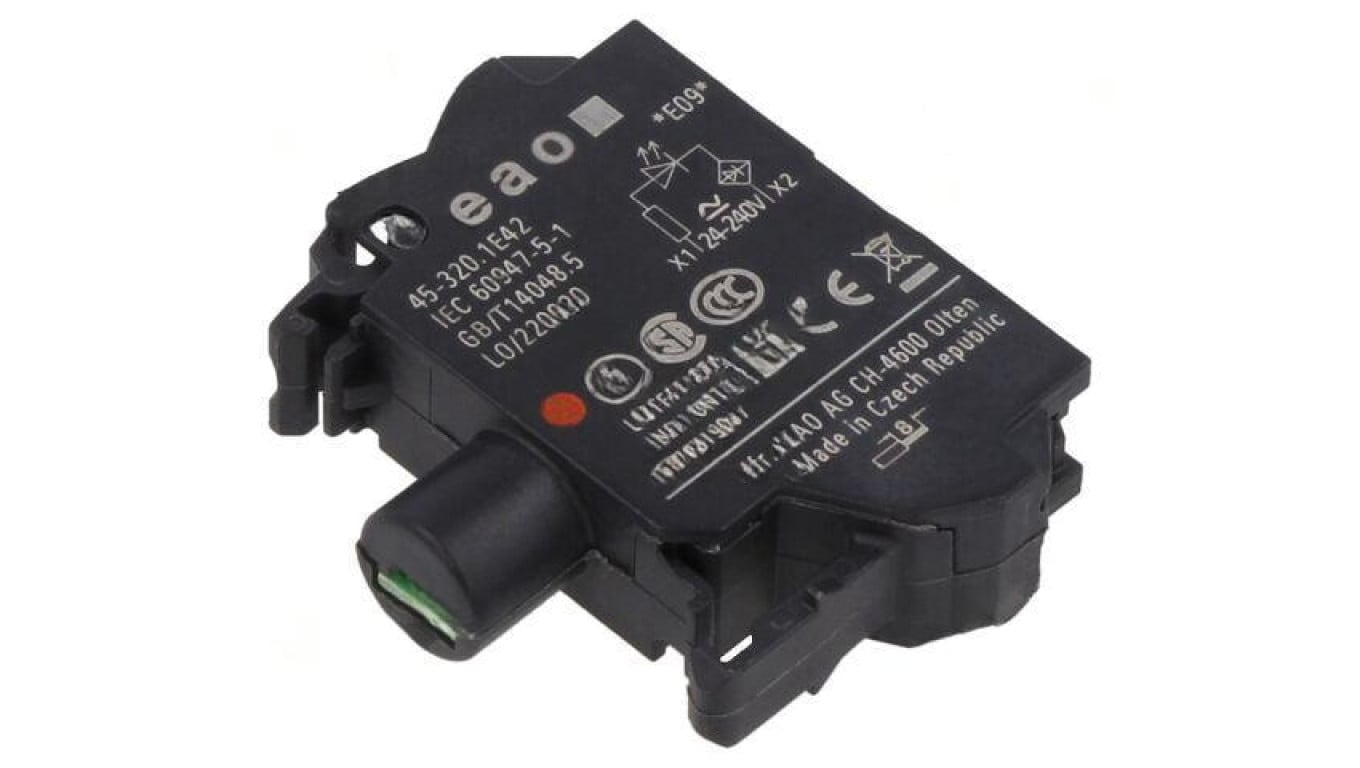 Element podświetlający 22mm 45 do płyty czołowej 24÷240VAC 45-320.1E42