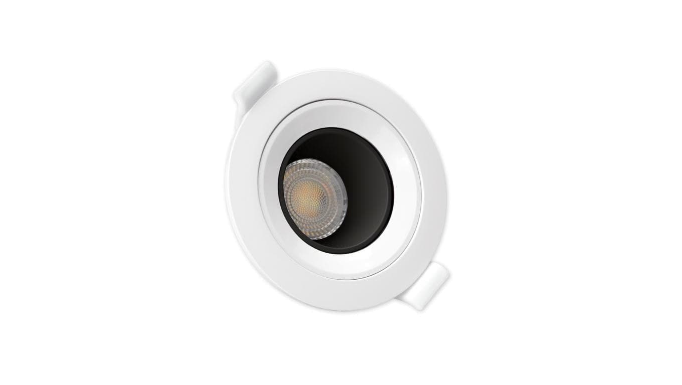 Oprawa punktowa FIALE CORE DEEP GU10 oczko IP20 fI86x34mm biały / czarny