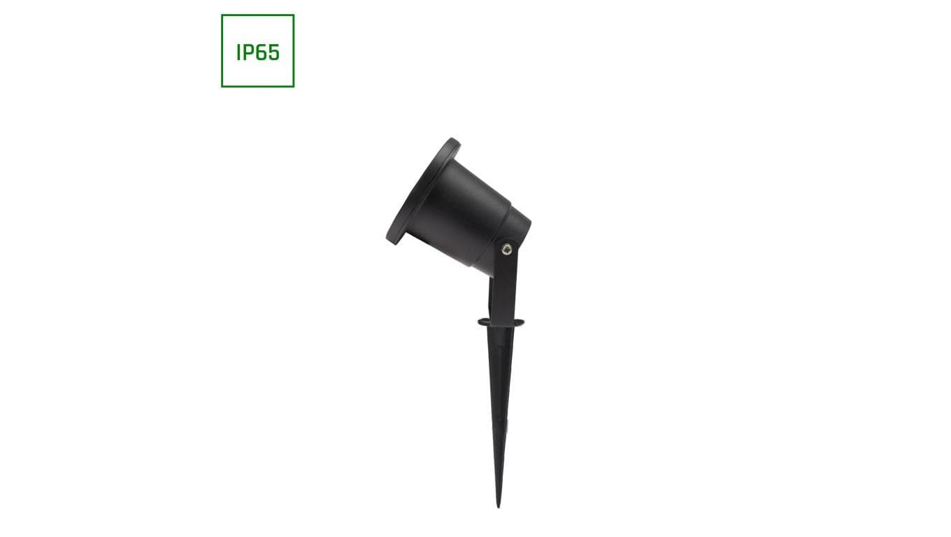 Oprawa ogrodowa wbijana FLORI GU10 ALU IP65 98x145mm czarna
