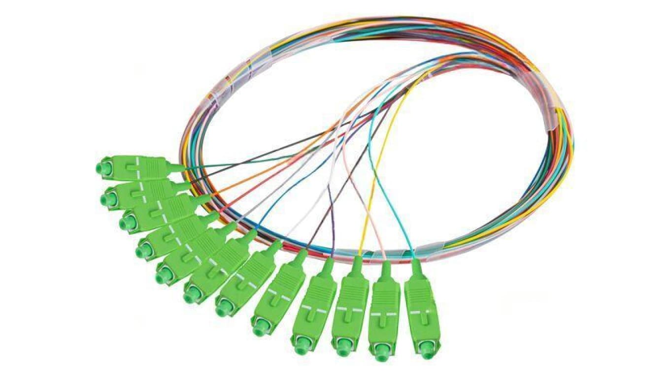Pigtail światłowodowy SC/APC 2m Światłowód: 9/125um LSZH FP-SCAP-SE21-1202-MC