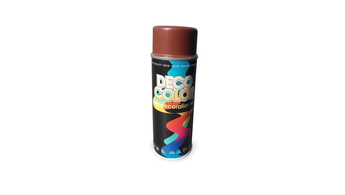 Farba w sprayu brąz do metalu drewna ral 8017 400ml Decoration brązowa czekoladowa