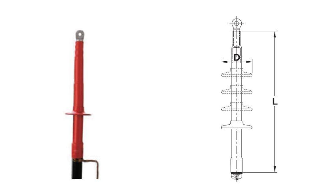 Głowica zewnętrzna SN bez końcówek POLT-24E/1XO na zakres 185-400 mm2 20kV - TE Raychem