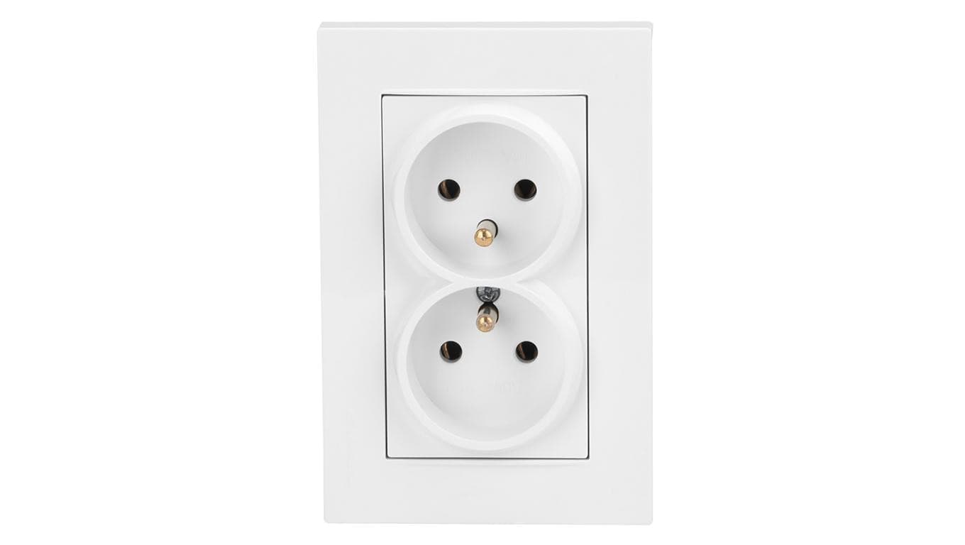 Gniazdo elektryczne podwójne z ramką RITA 4/M/22202150201