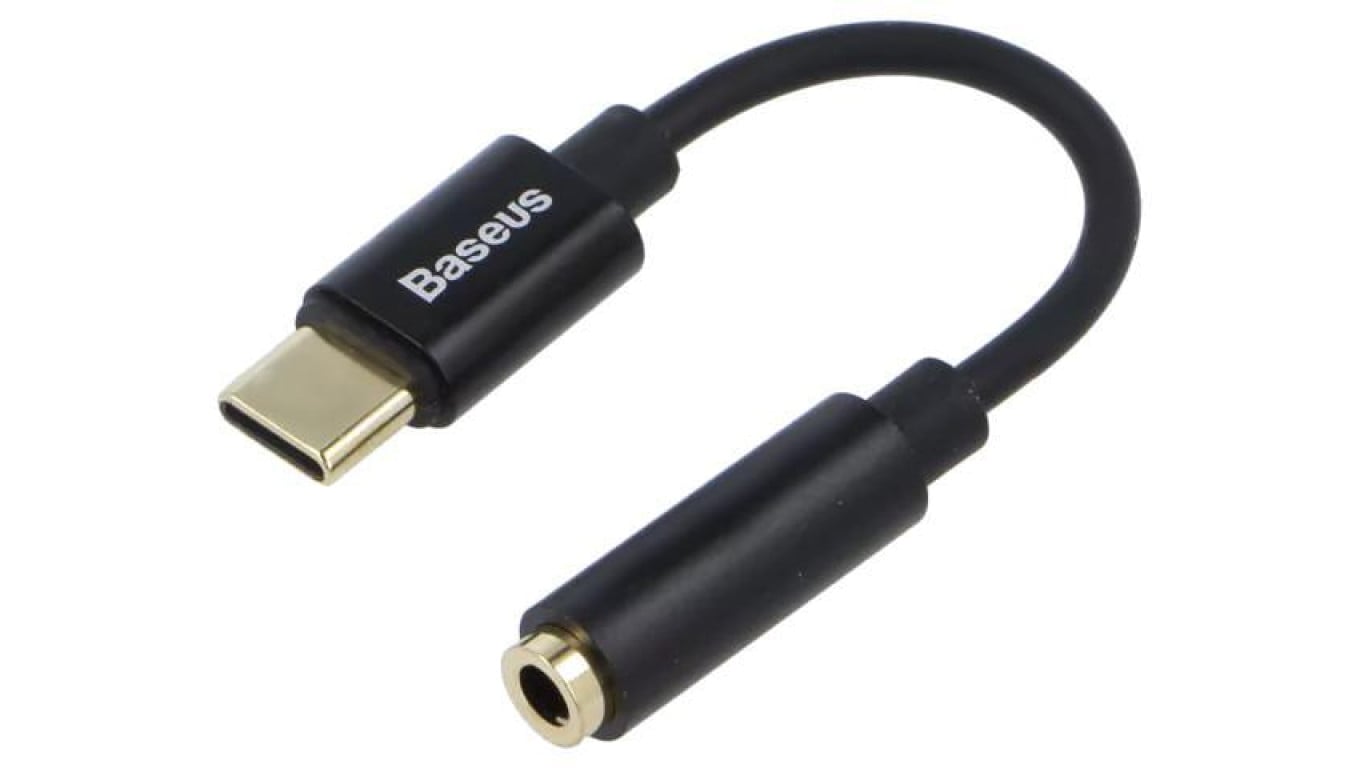 Kabel Jack 3,5mm gniazdo - USB C wtyk 0,05m CATL54-01