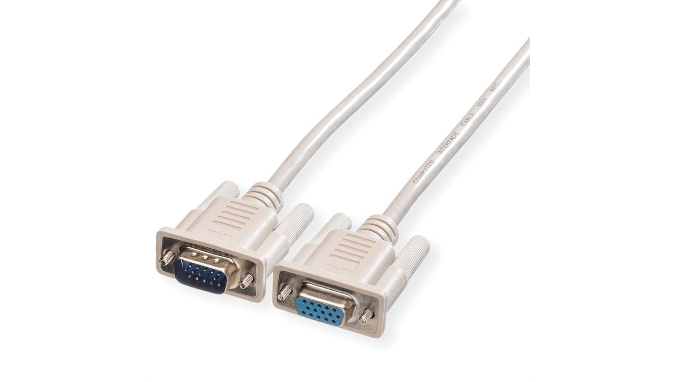 Kabel ROLINE VGA HD15 M/F, 3 m