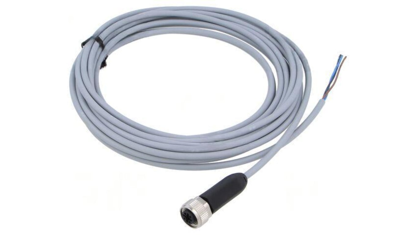 Kabel do czujników/automatyki M12 PIN 3 proste 5m wtyk 4A NEBA-M12G5-U-5-N-LE3
