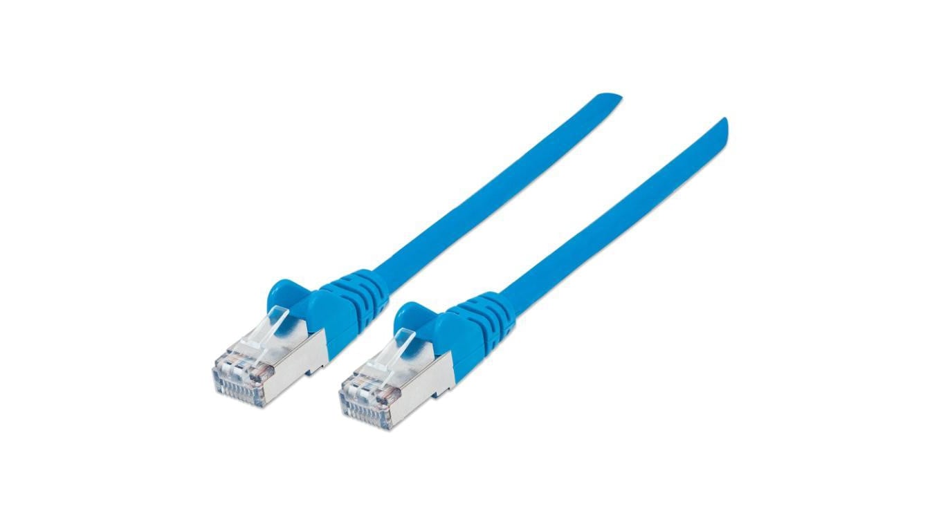 Kabel krosowy, patchcord, SFTP, kategoria C6, 100 procent miedź, niebieski, 735384 /2m/