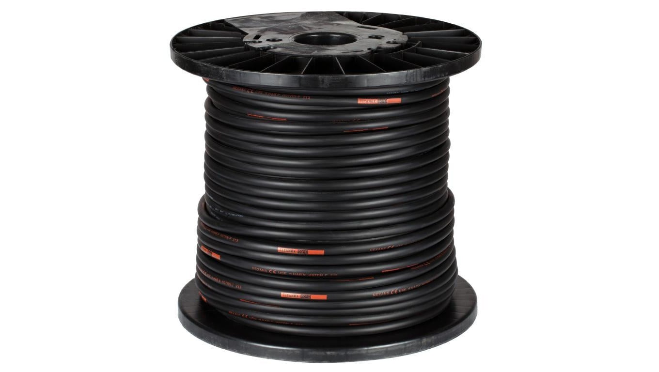 Kabel przemysłowy gumowy TITANEX OnPD / H07RN-F 5x16mm2 czarny 450/750V zewnętrzny olejoodporny linka Helukabel Nexans /100m/